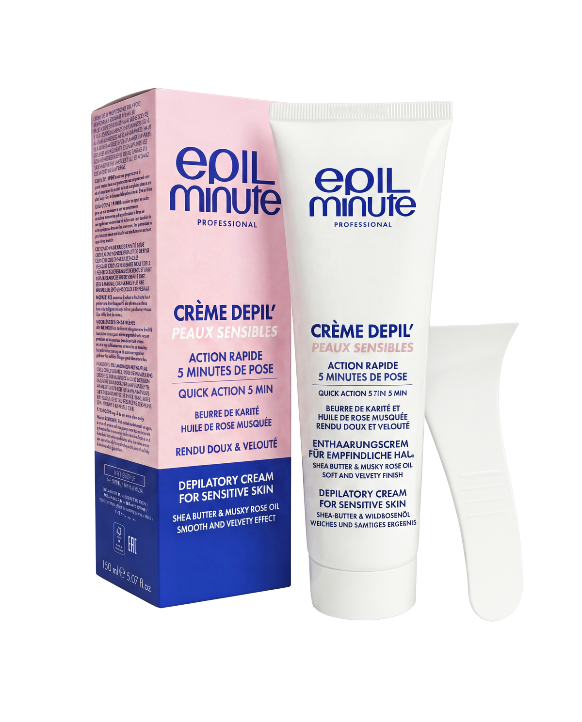 Crème Dépil peaux sensibles + spatule