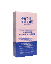 20 Bandes de cire Bikini & Aisselles Epilminute