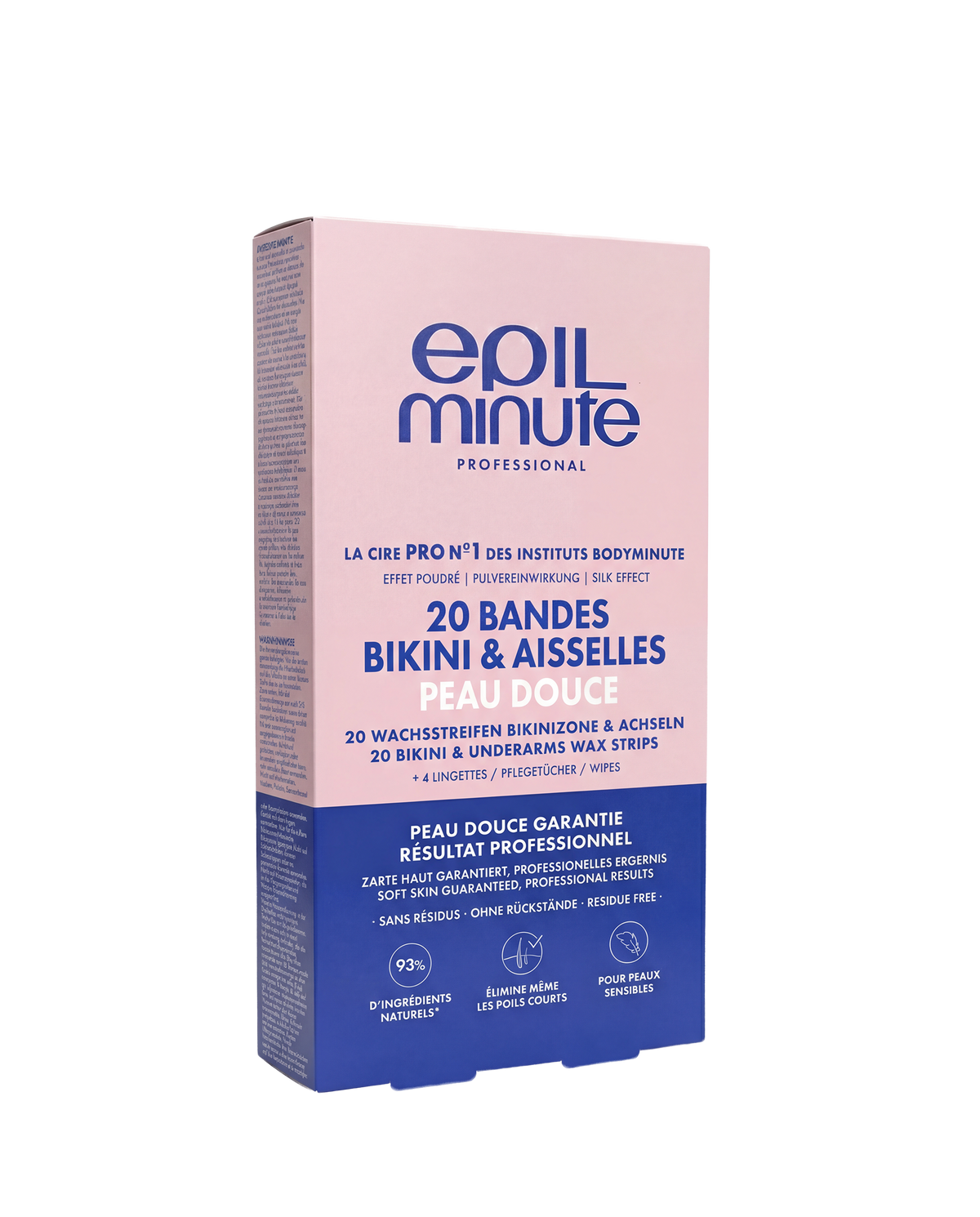 20 Bandes de cire Bikini & Aisselles Epilminute