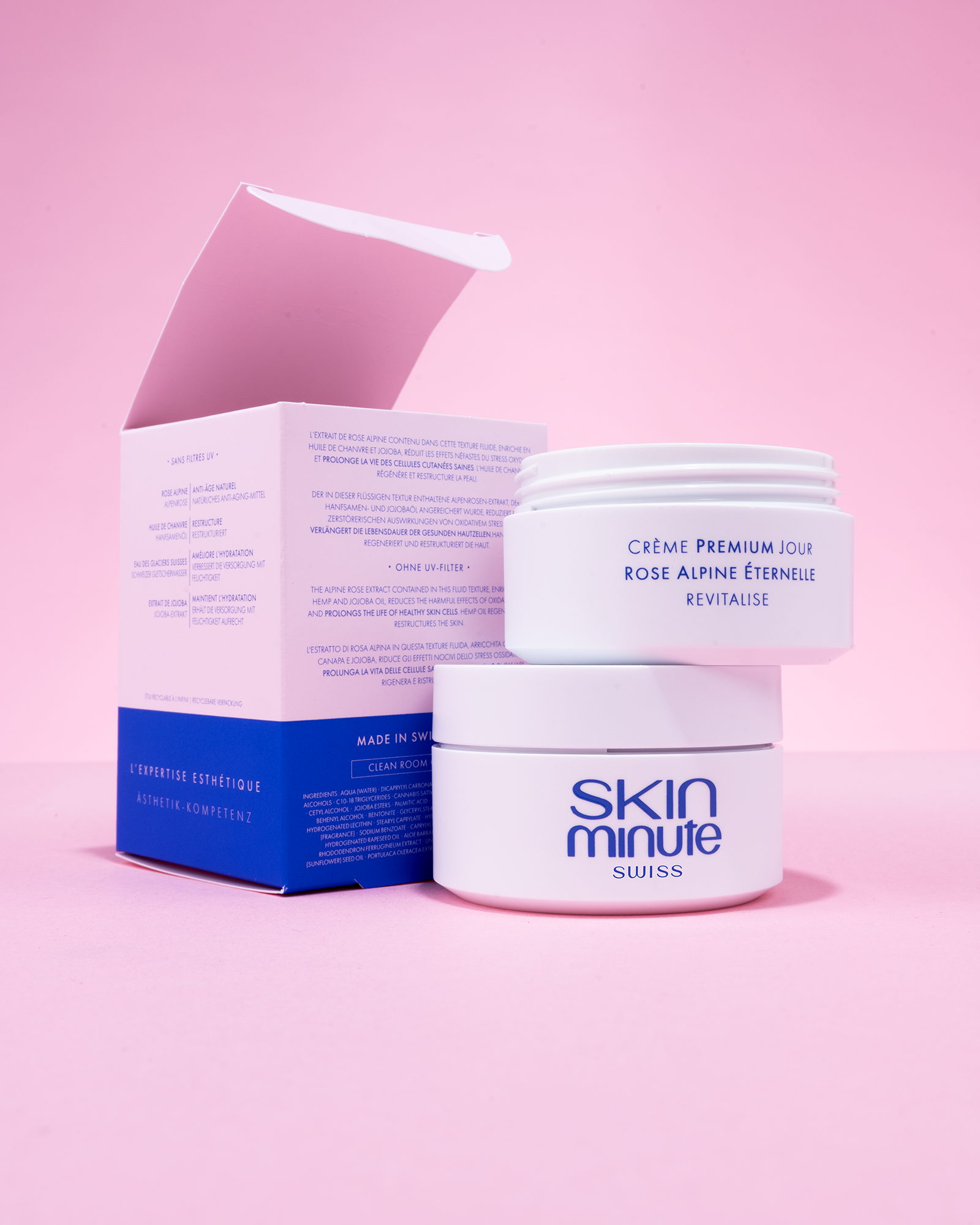 Crème Jour Premium à la Rose Alpine Eternelle Suisse