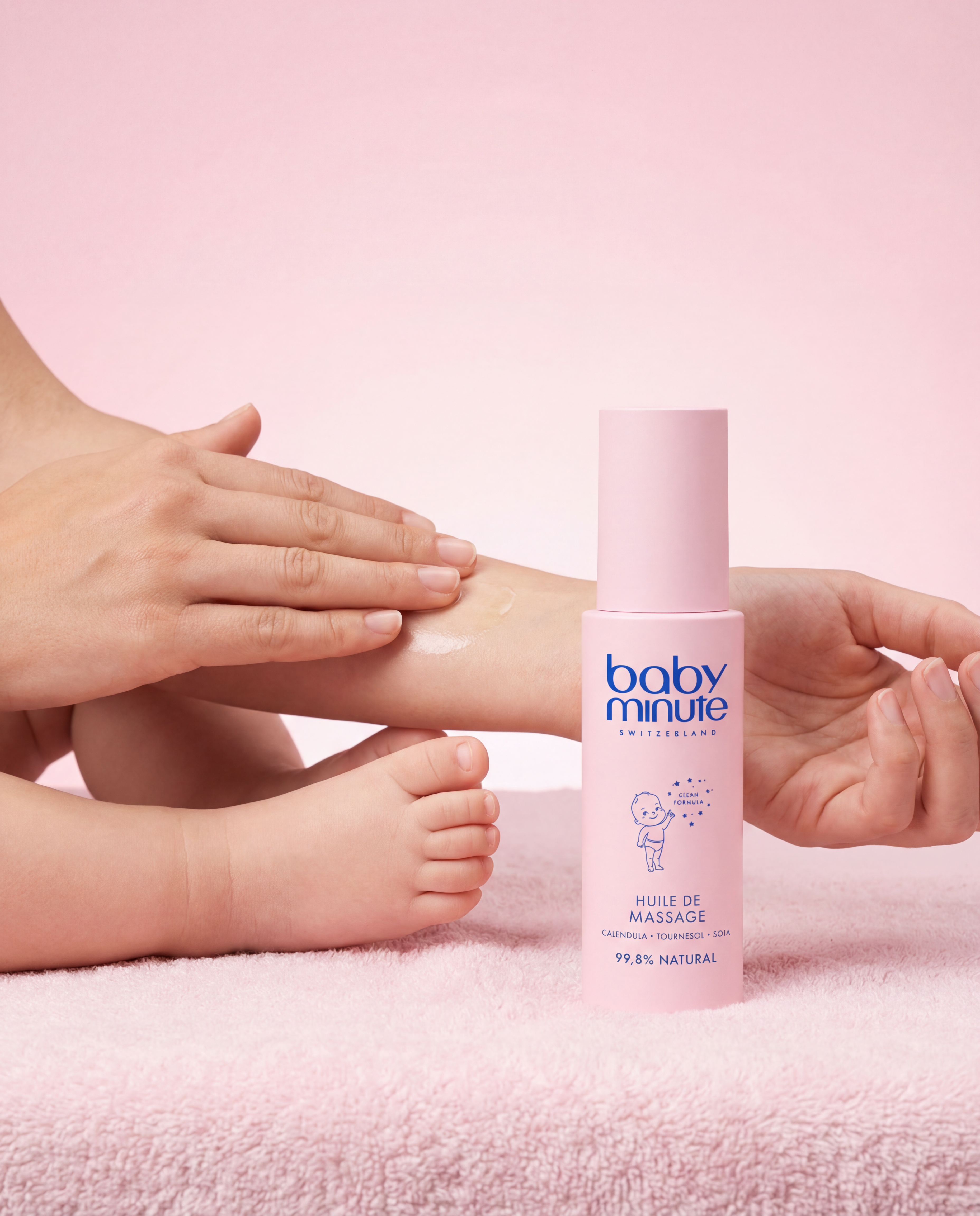 Huile de massage bébé