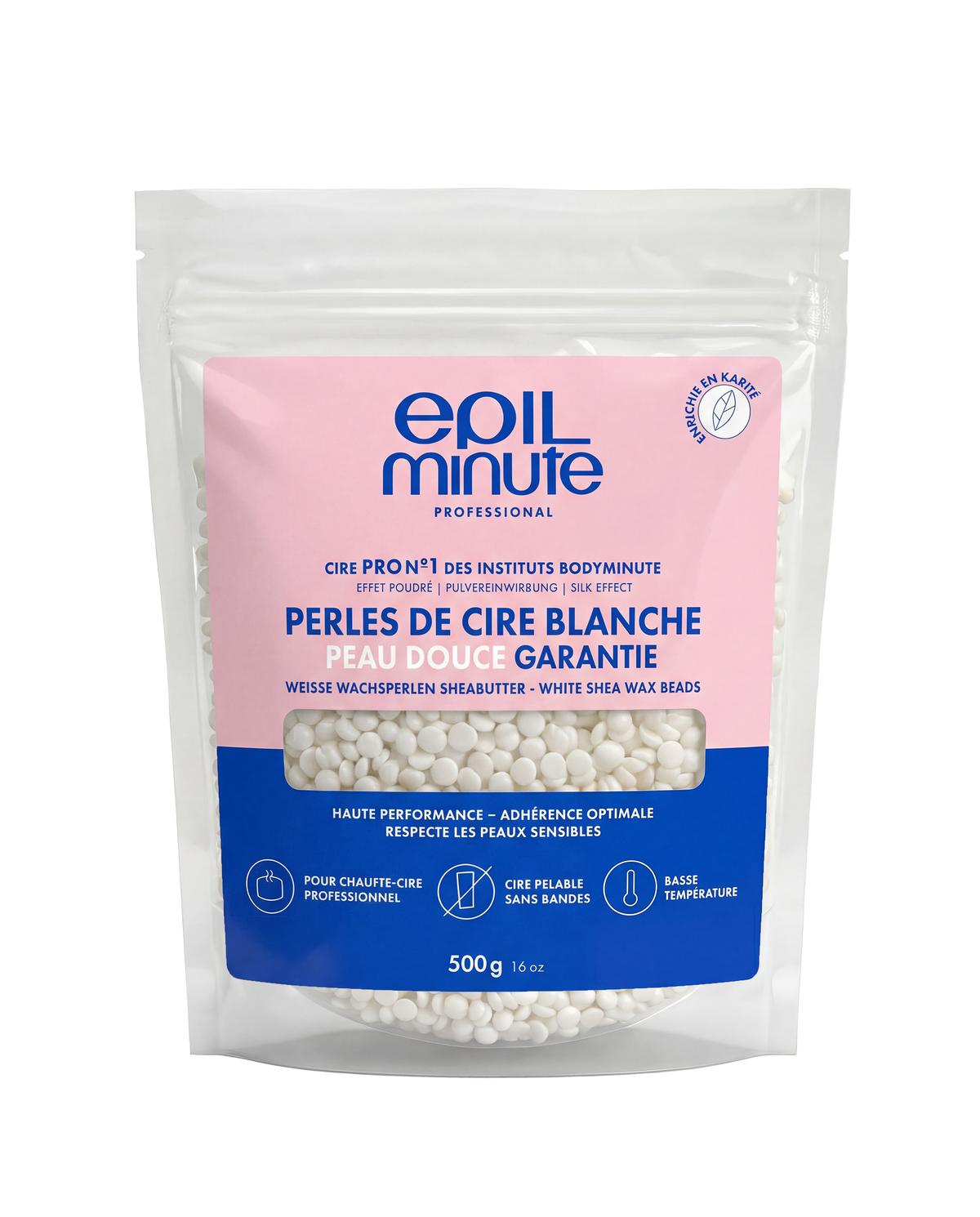 Perles de cire blanche karité